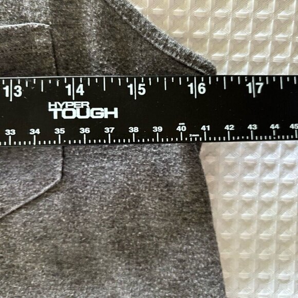 alo Yoga Athleisure Tank Top Mesh Racer Back Gray Black Front Pocket Tank *Small - Picture 7 of 11